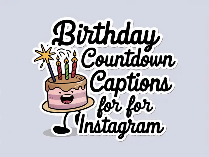 Birthday Countdown Captions for Instagram