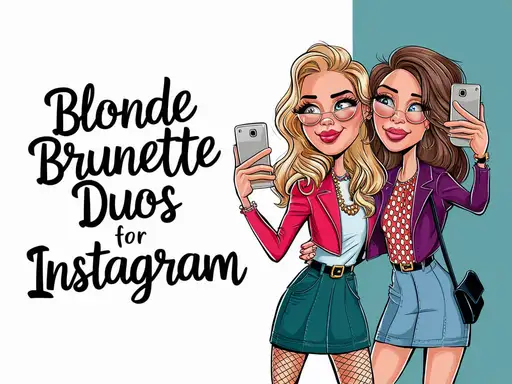 Blonde Brunette Duos For Instagram