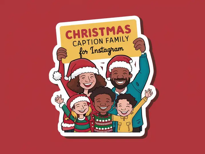 Christmas Caption Family for Instagram