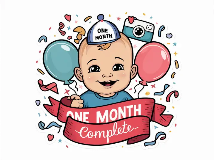 One Month Complete Baby Boy Wishes For Instagram