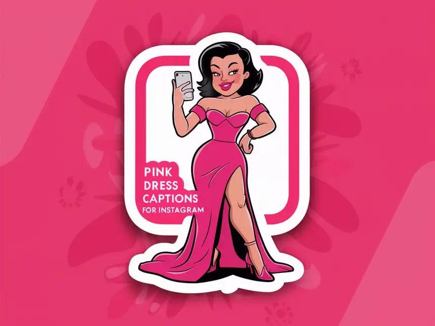 Pink Dress Captions for Instagram