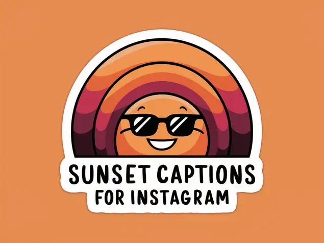 Sunset Captions for Instagram