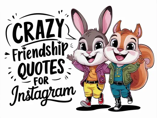 Crazy Friendship Quotes for Instagram